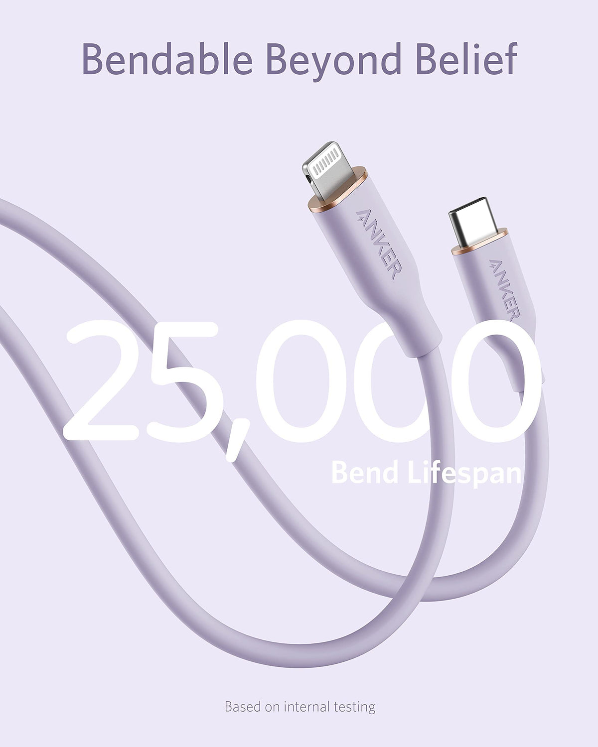 Refurbished Anker 641 USB-C to Lightning Cable (Flow, Silicone)
