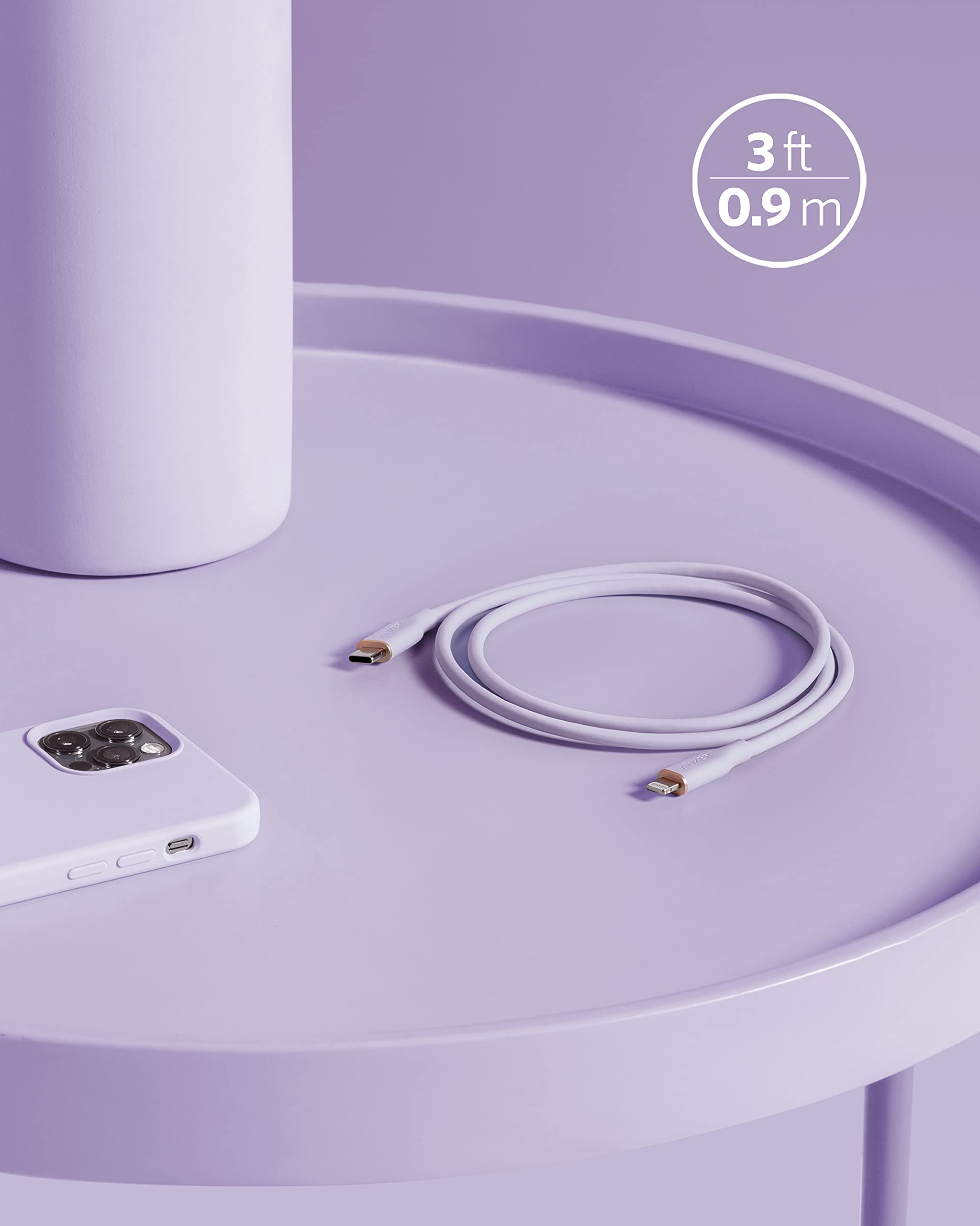 Anker 641 USB-C to Lightning Cable (Flow, Silicone)