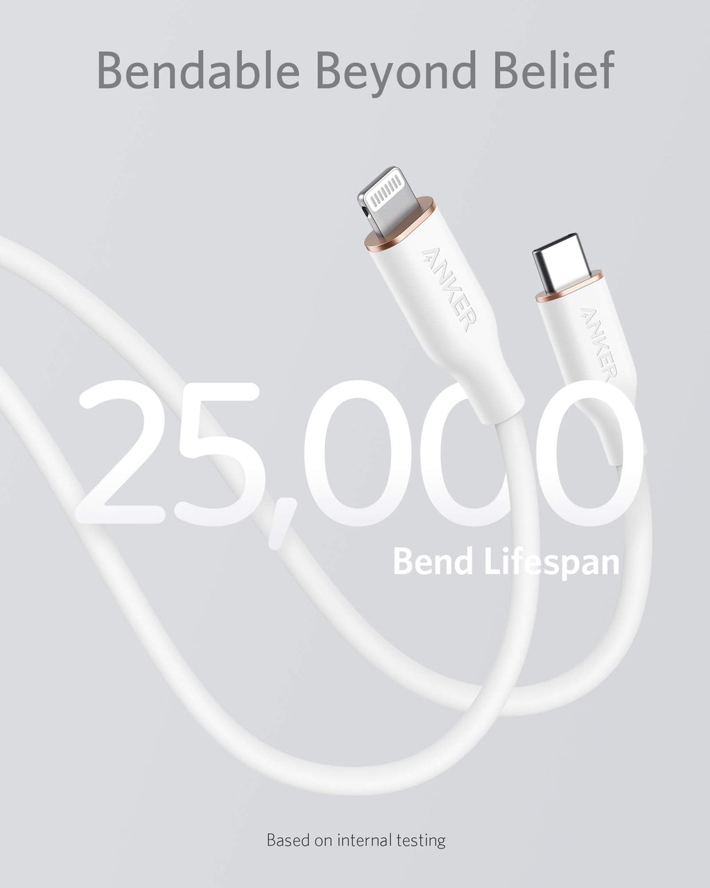 Refurbished Anker 641 USB-C to Lightning Cable (Flow, Silicone)
